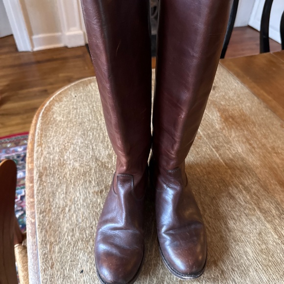 Frye Dark Brown Leather Boots - Picture 7 of 7